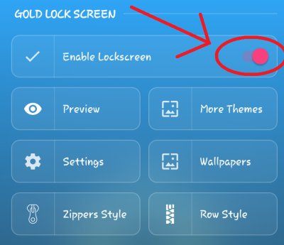 enable lock screen