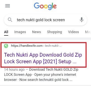 tech nukti gold zip lock screen app