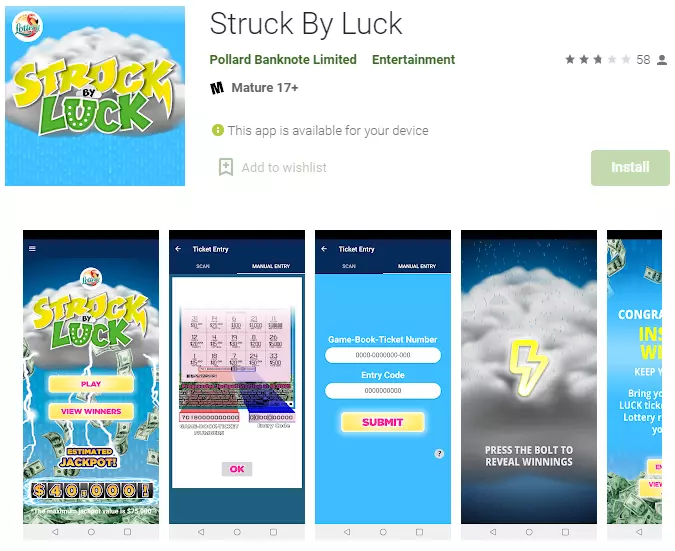 struck by luck app florida lottery